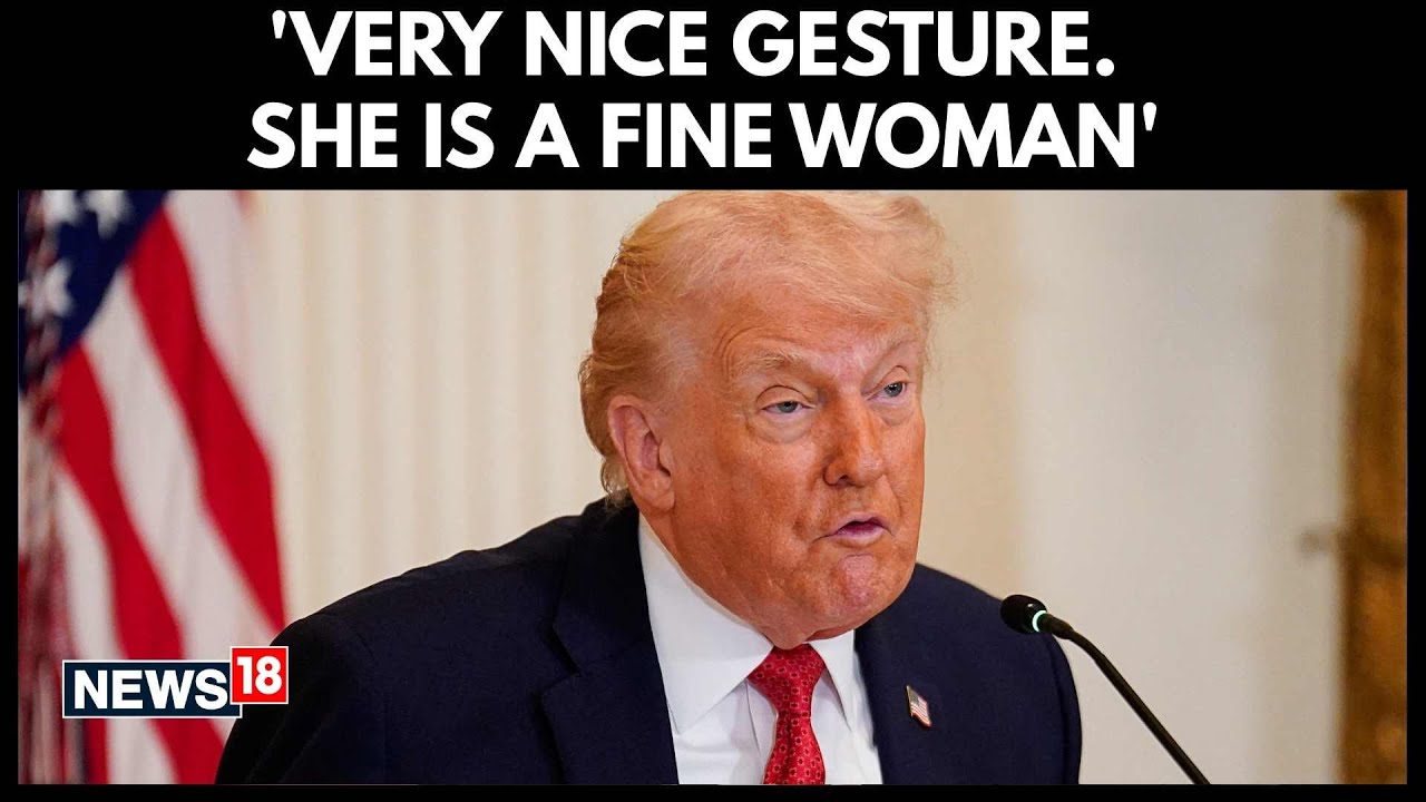 ‘Very Nice Gesture’, Trump Reacts After Machado Gives Him Her Nobel Peace Prize Medal | N18G