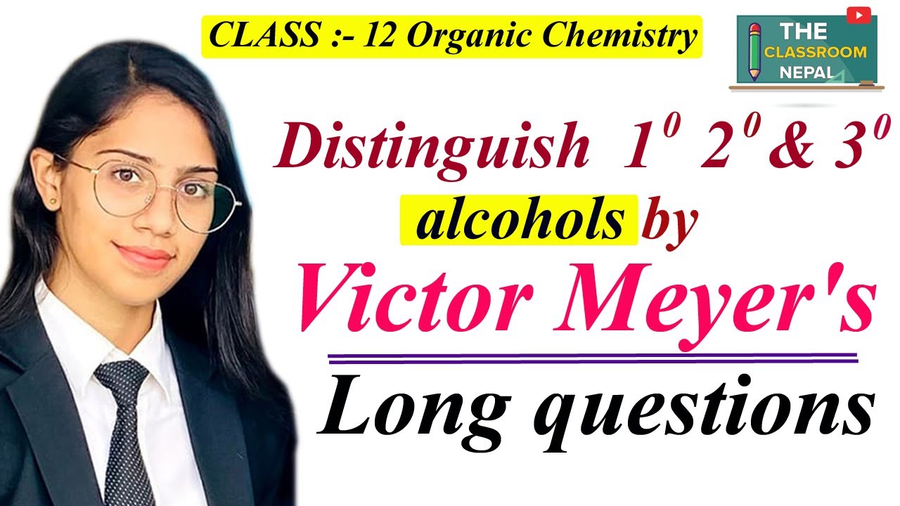 Victor Meyer's Method || Distinction of Primary 1°, Secondary 2° and Tertiary 3° Alcohol
