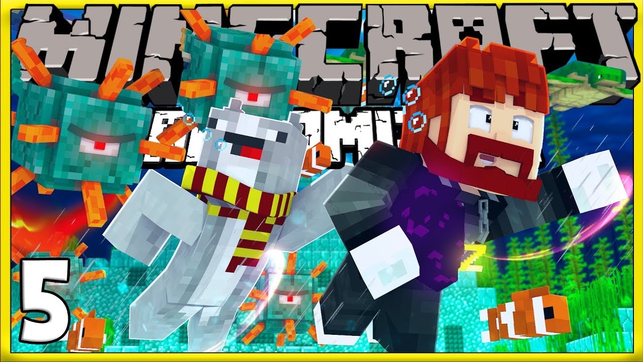 Guardians Drop WHAT?! | Minecraft Randomizer Survival #5!