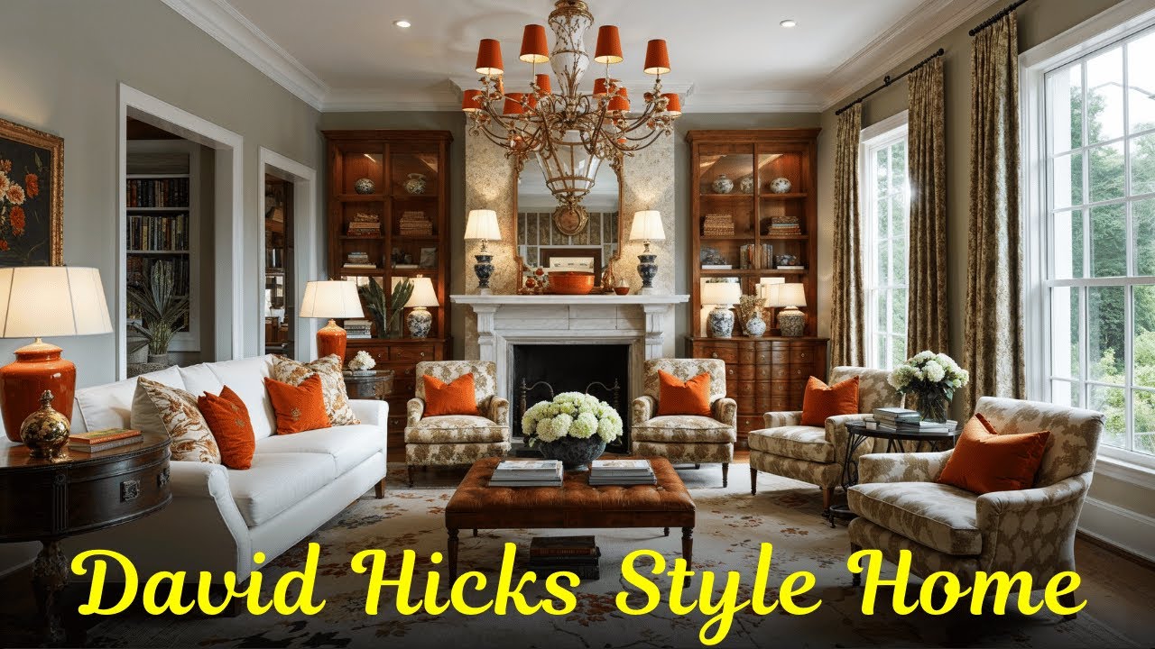 David Hicks Home Interior Designs | Bold British Elegance