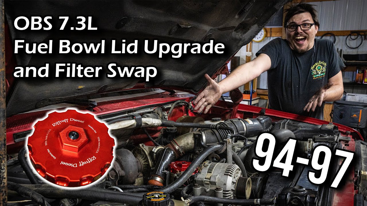 Riffraff Diesel CNC Fuel Filter Lid | OBS 7.3L Upgrade