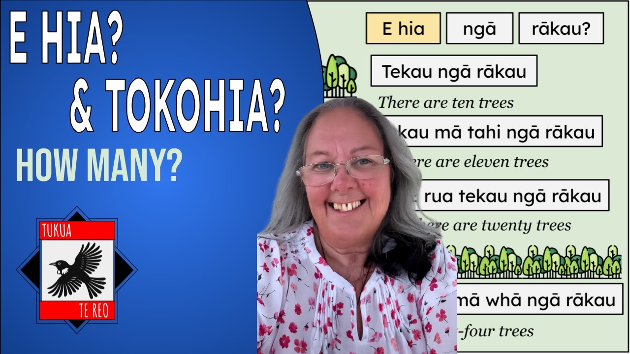 Использование E hia и Tokohia, чтобы спросить «Сколько?» - Ngā Rerepātai, часть девятая