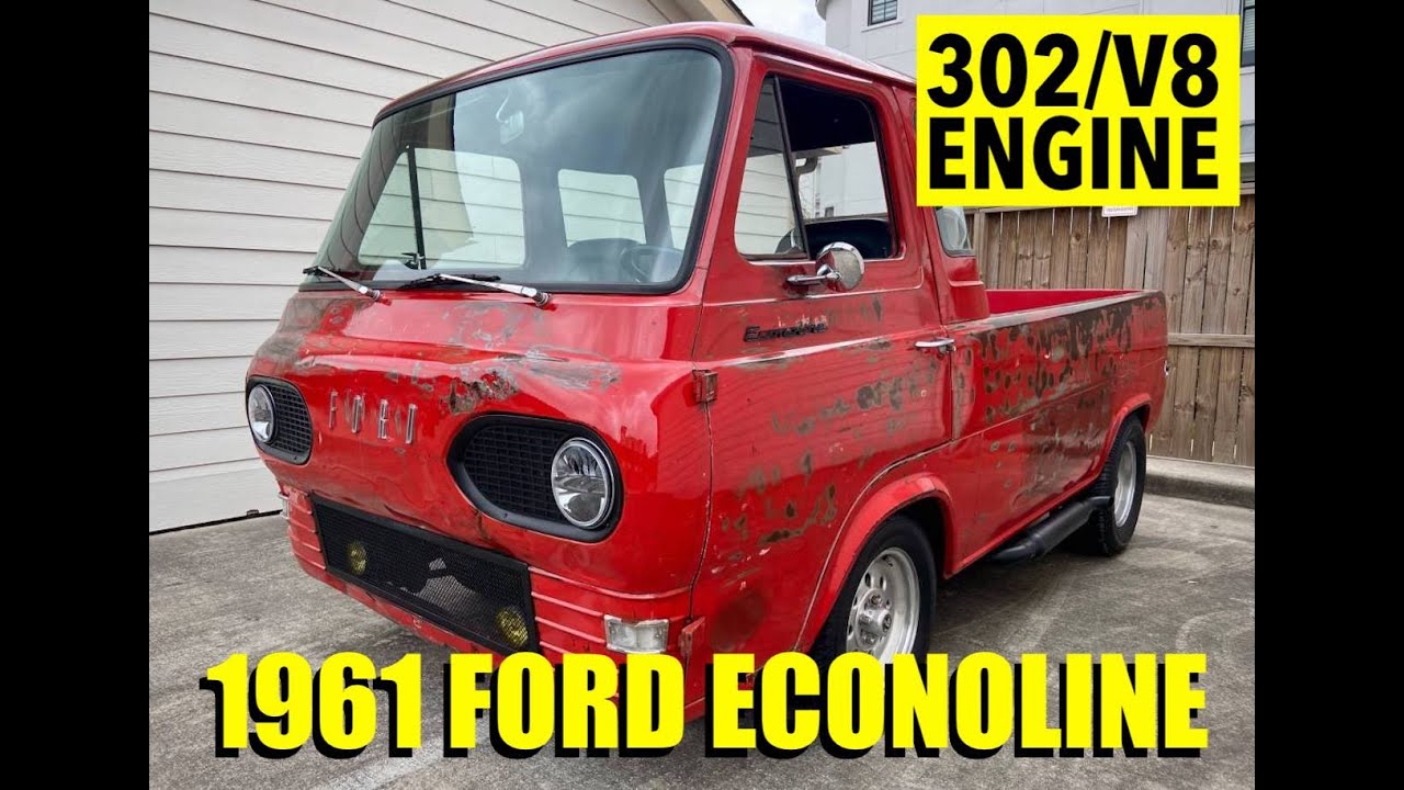 1961 Ford Econoline Rare 5 Window Pickup 302 4.9L V8 Engine Reduced Price, Cash Deal! $22,500 SOLD!