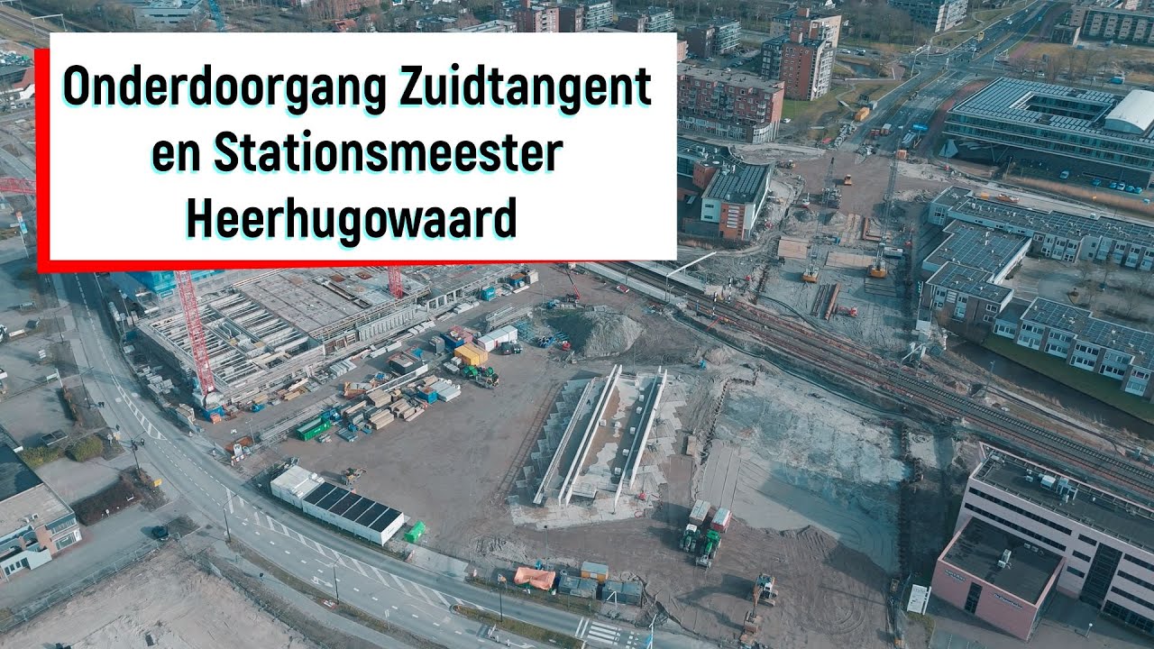 Onderdoorgang Zuidtangent en Stationsmeester Heerhugowaard.