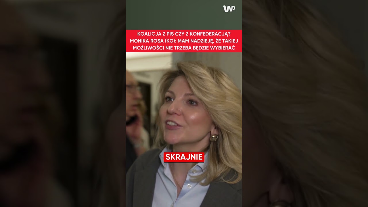 Czy sojusz KO i PiS by izolować Konfederację jest możliwy? Rosa wymijająco #polityka #sejm