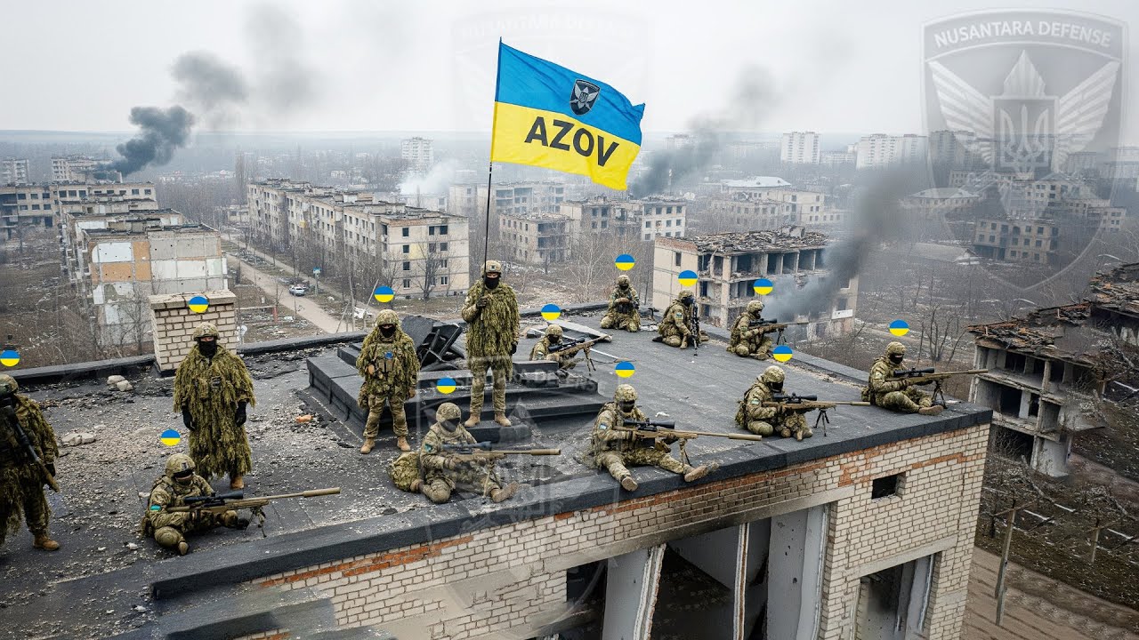Украинские снайперы «Азова» поодиночке уничтожили колонну мотоциклов противника в районе Торецка