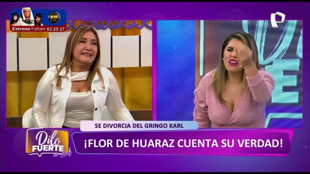 Flor de Huaraz y el “Gringo Karl” se enfrentan por su divorcio