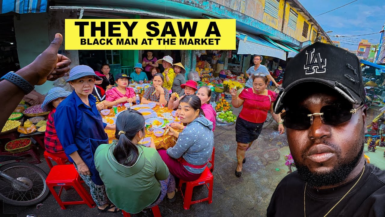 Being Black in a Traditional Market in Asia (Danang)