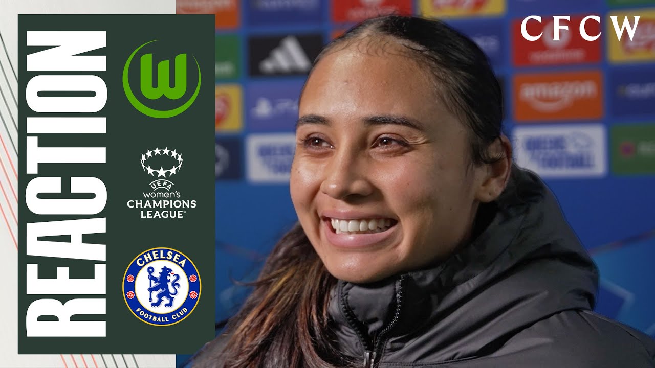 BOMPASTOR & THOMPSON react to UWCL QF qualification! | VfL Wolfsburg 1-2 Chelsea | UWCL 25/26