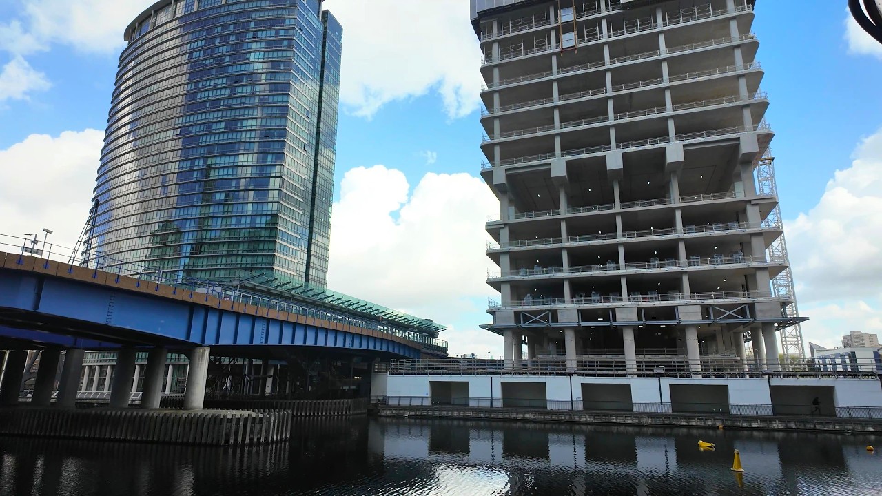 [4K] East India Dock | Cabot Square | Crossrail Place | Canary Wharf London Walk