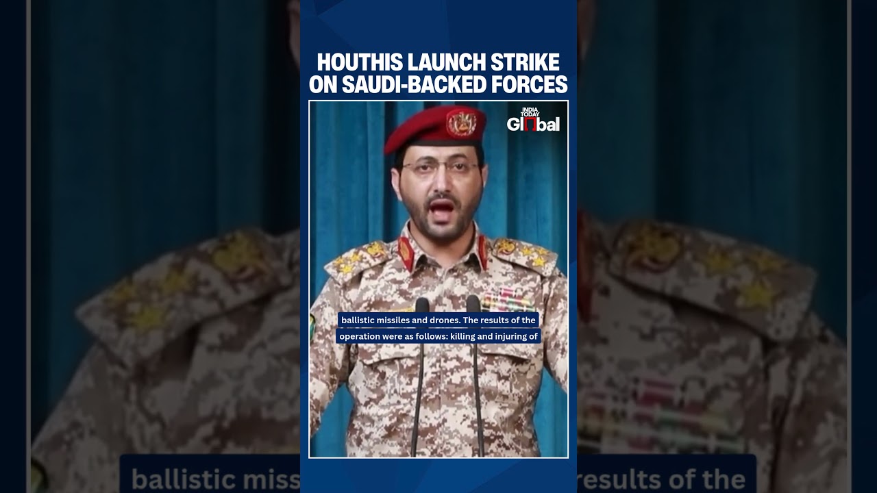 Yemen Houthis Claim Major Strike on Saudi-Backed Forces Using Missiles and Drones | #shorts