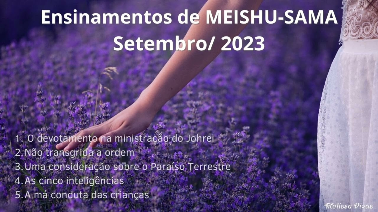 Áudio Ensinamentos de Meishu-Sama - Culto Mensal Setembro/23