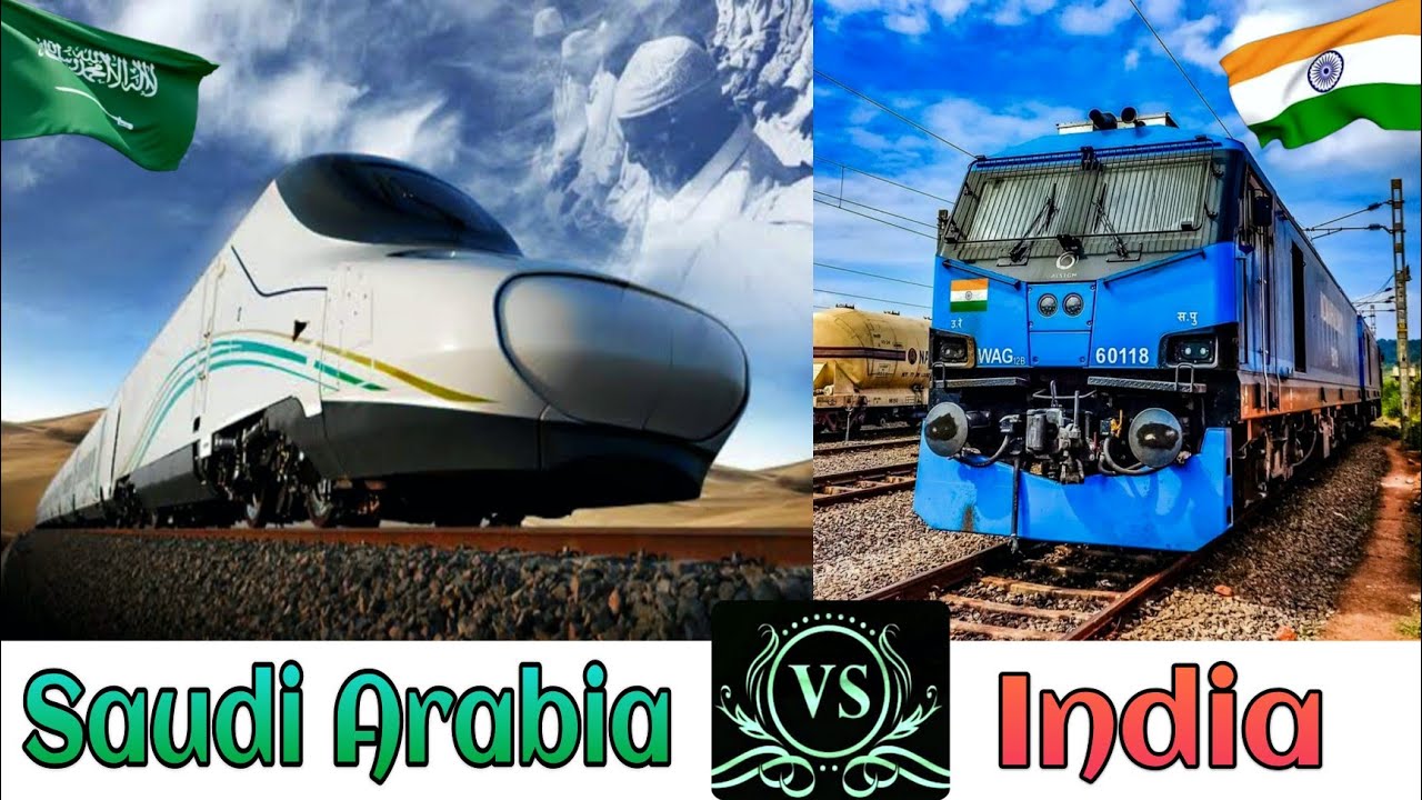 INDIAN RAILWAYS Vs SAUDI ARABIAN RAILWAYS Comparison in 2024 || India Vs Saudi Arabia