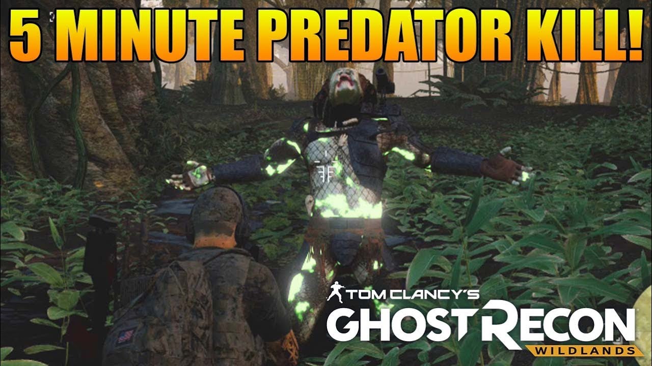 PREDATOR BOSS FIGHT BEAT IN 5 MINS! | Predator Fight Funny Moments (Ghost Recon Wildlands Predator)