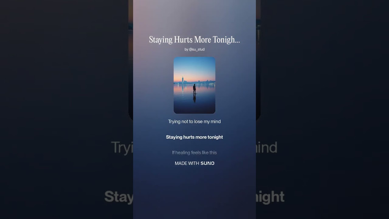 Staying Hurts More Tonight