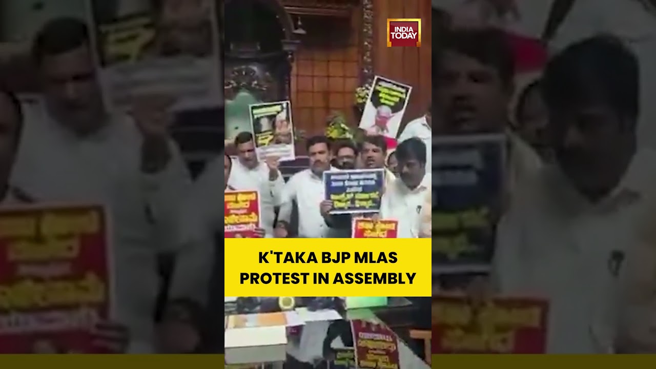 Bengaluru: BJP Protests Inside Assembly, Demands Excise Minister R.B. Timmapur&rsquo;s Resignation
