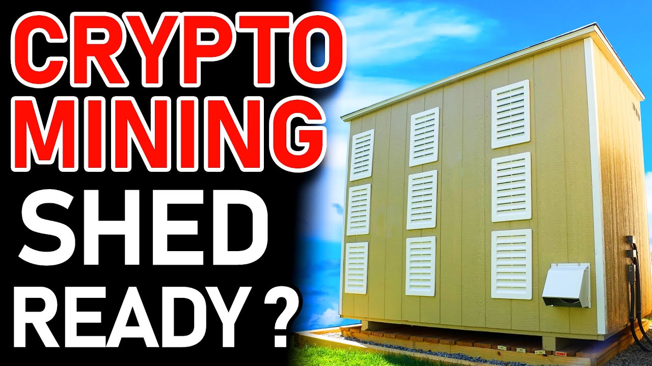 Building a Crypto Mining Shed for Bitcoin and GPU Mining | It's Almost Ready for Mining!