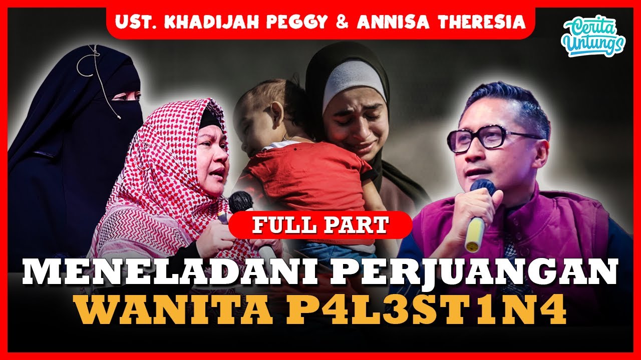 TERKUAK! DUNIA KAGET INI KEHEBATAN WANITA G@ZA  - Ustadzah Khadijah Peggy Melati & Tere