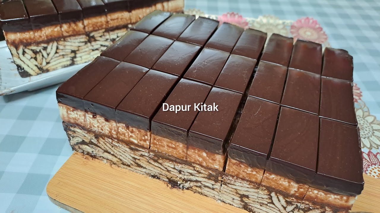KEK BATIK INDULGENCE TANPA TELUR,TANPA OVEN