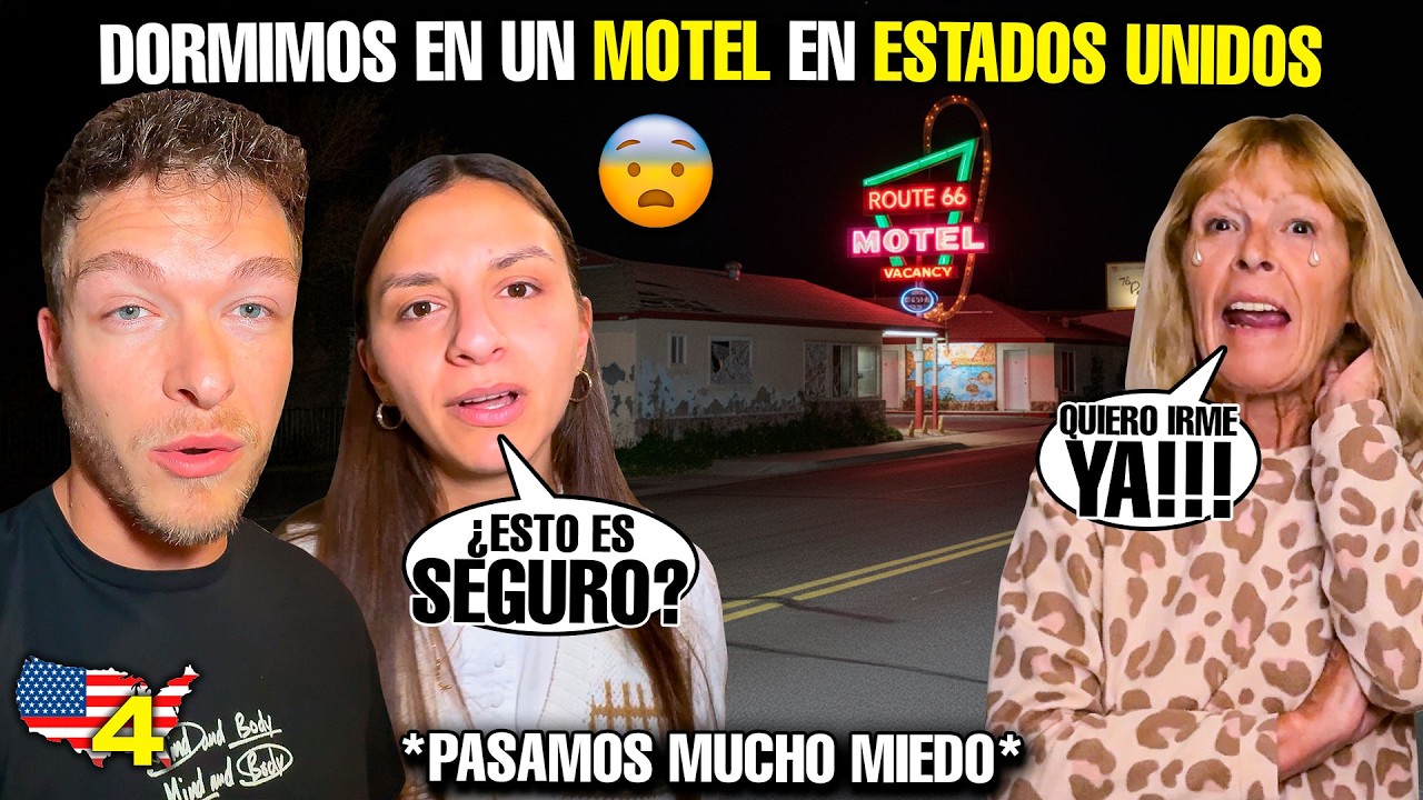 DORMIMOS EN MOTEL DE LA RUTA 66 en Estados Unidos 🇺🇸 *Paramos mucho miedo*😦