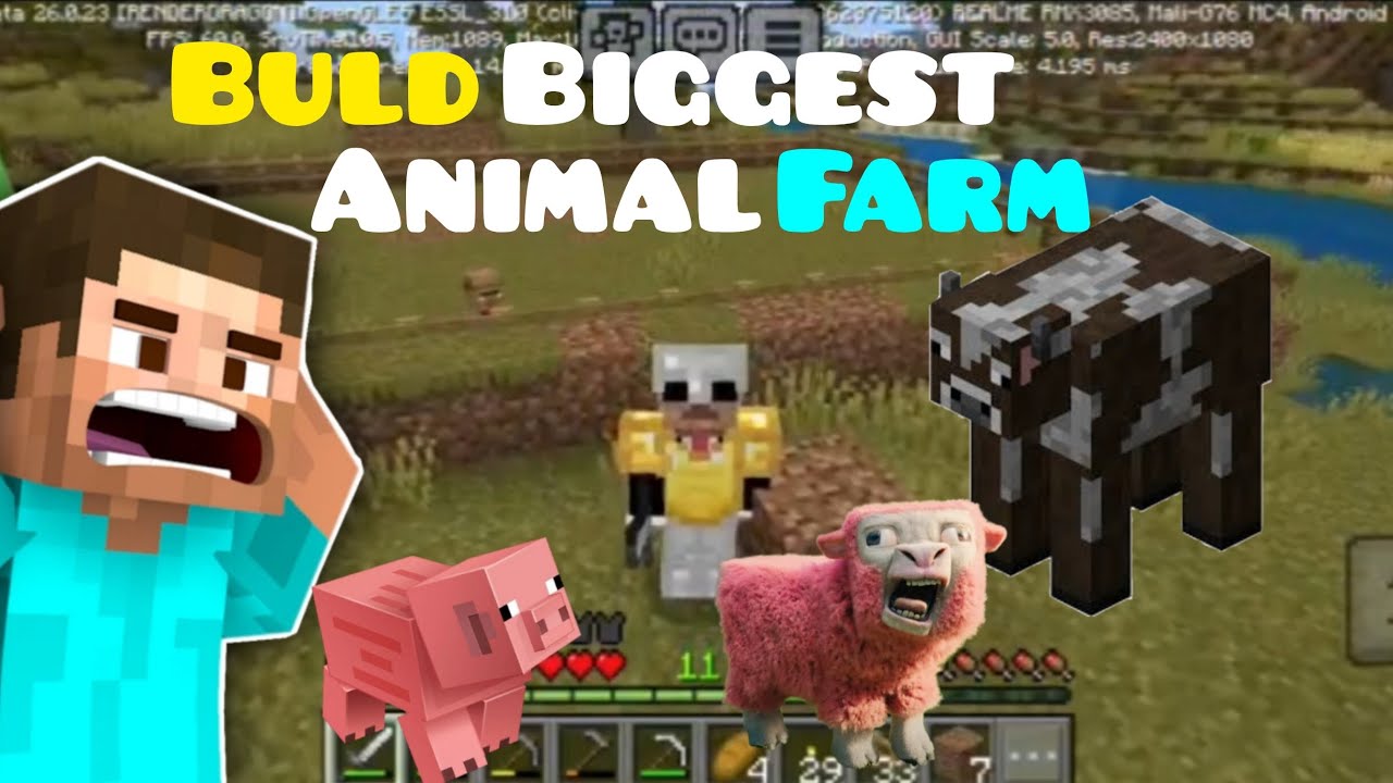 Finally build a biggest animal farm in Minecraft gameplay ||ep-10 @AnantHitman4466 