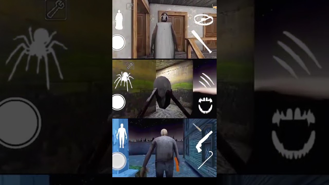 Playing As Granny Vs Spider Mom Vs Grandpa In Granny 1 
