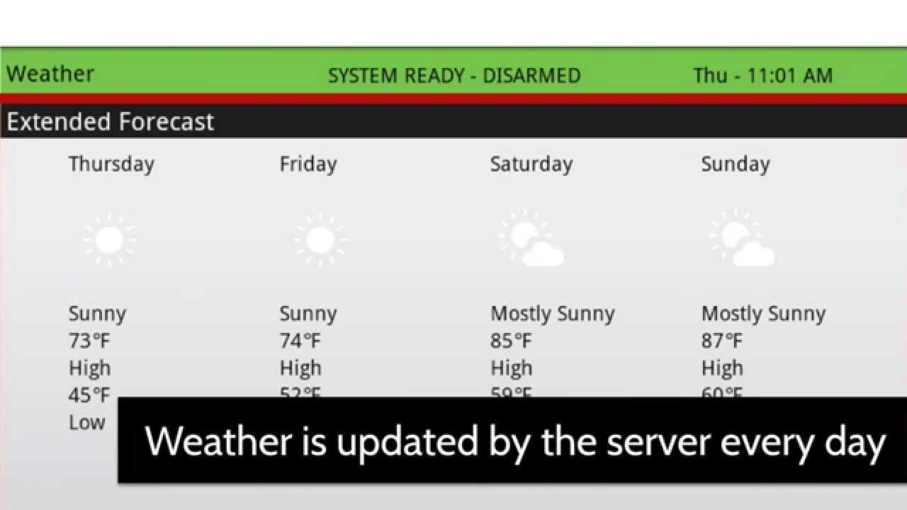 Qolsys IQ Panel Help Video 05: Weather