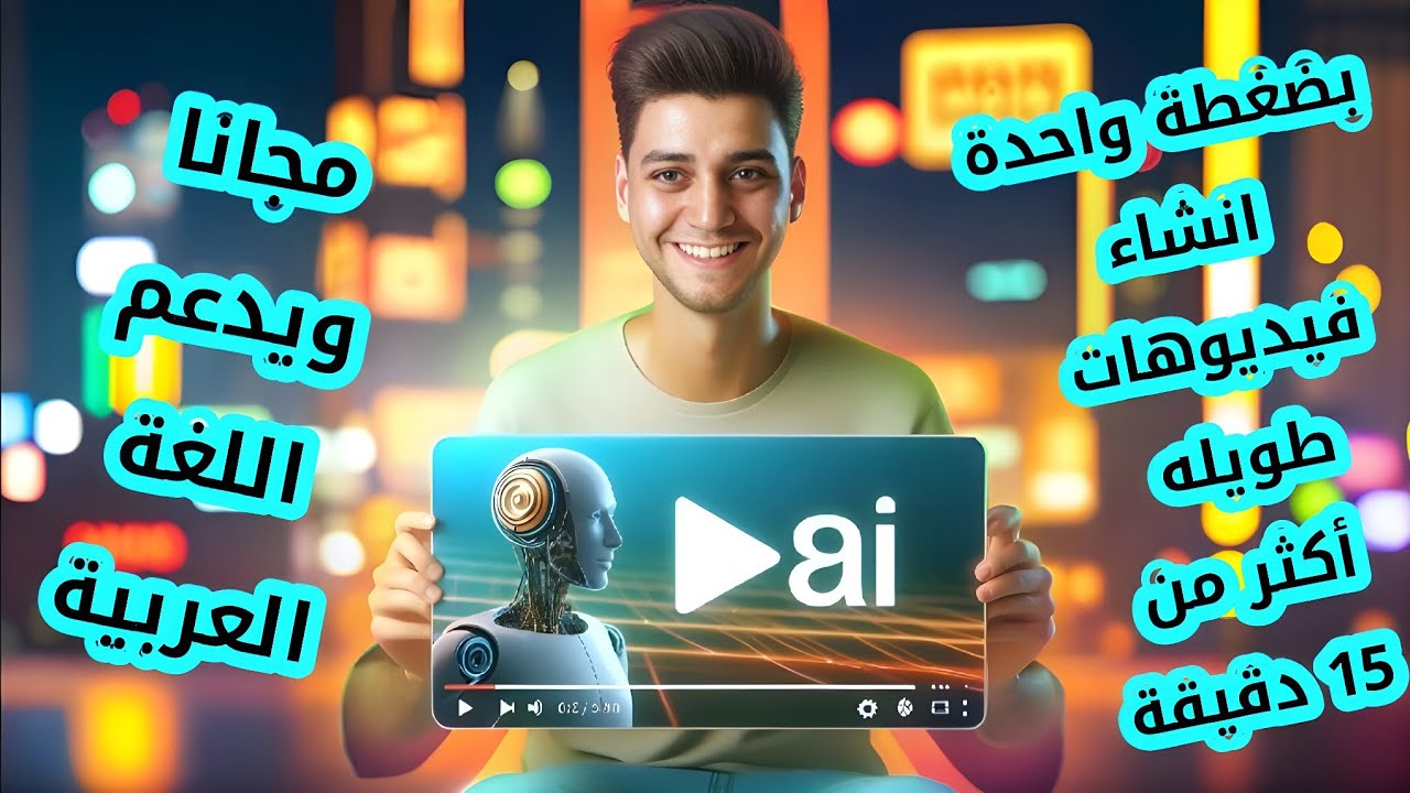 تحويل النص الي فيديو طويل بالغة العربية و باستخدام الذكاء الاصطناعي ومجانا