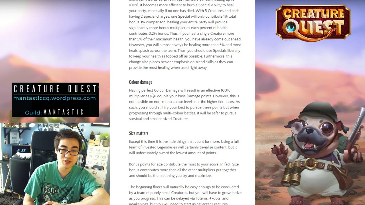 [Creature Quest] Battle Tower Meta Changes and Strategies