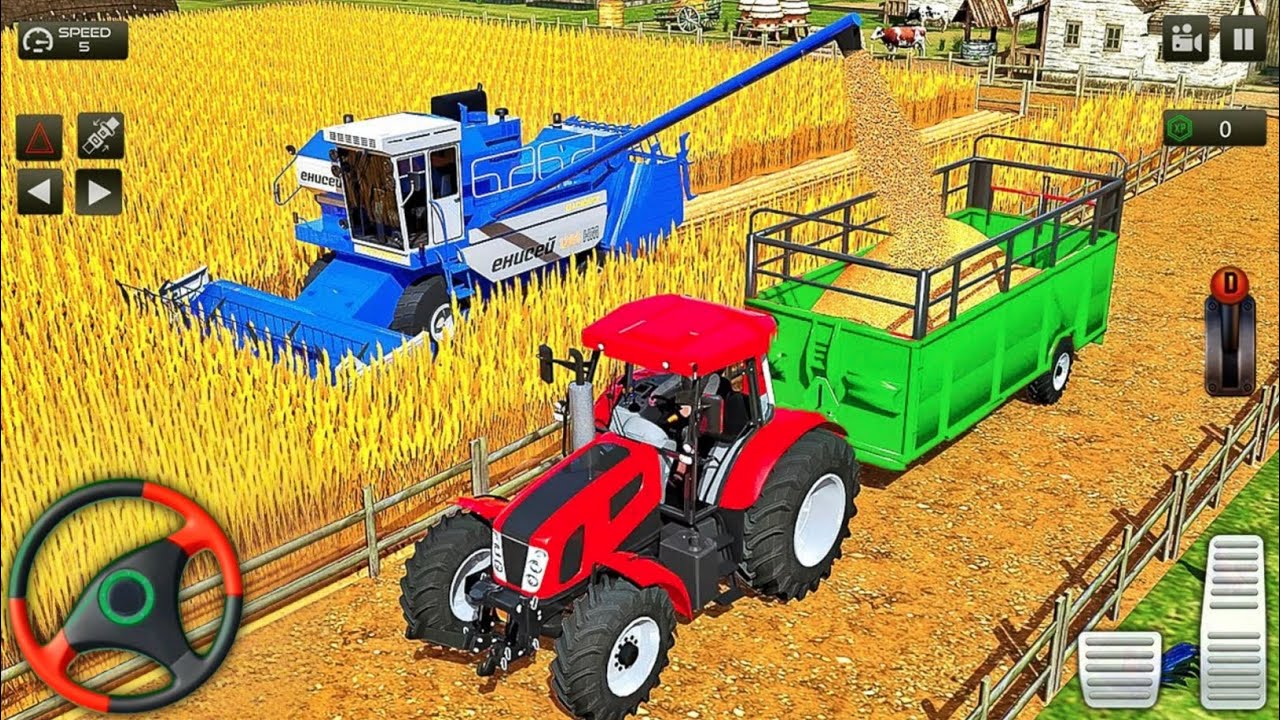 Modern Tractor Farming Driving Simulator 3D - New Tractor Games - Android  Gameplay