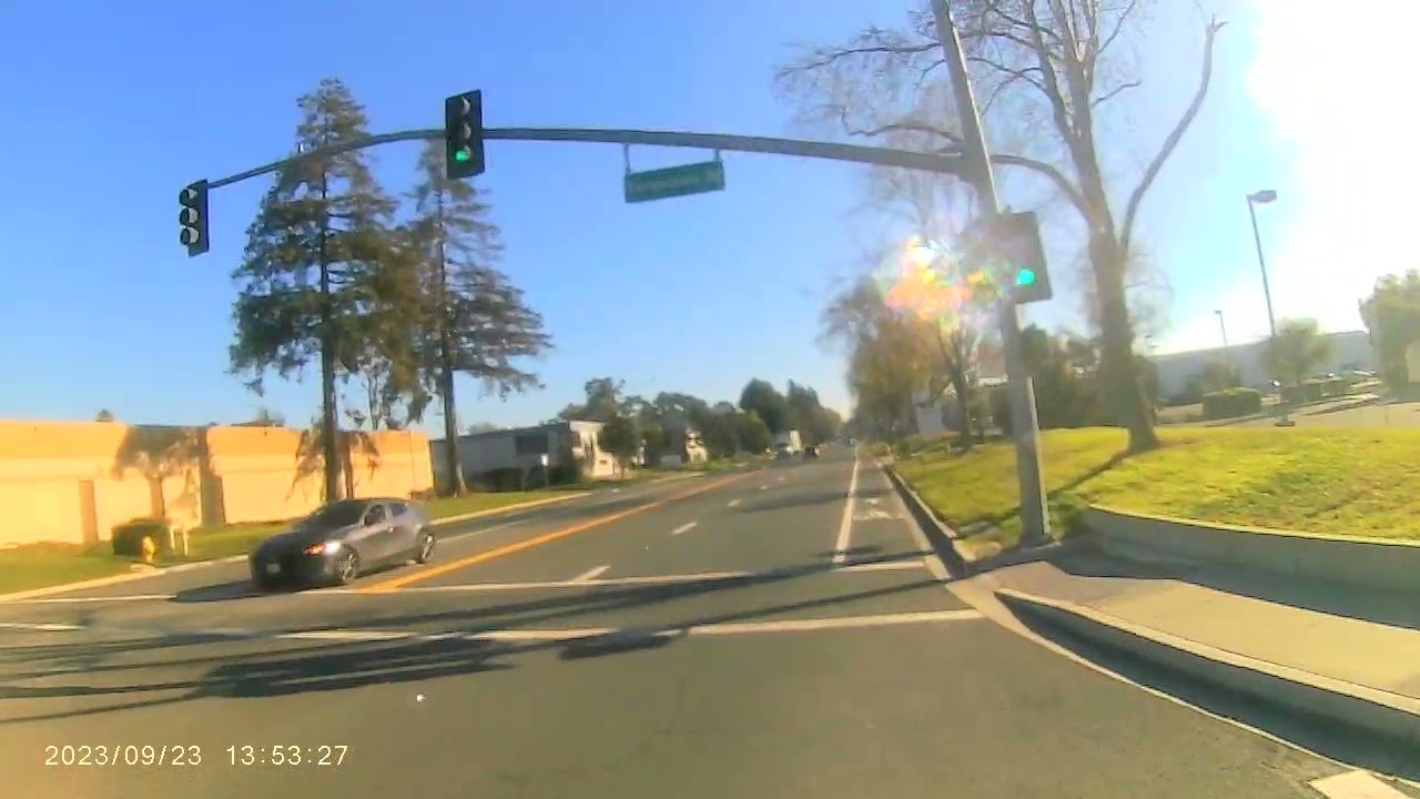 Weekday sun and so cold weather in California, USA