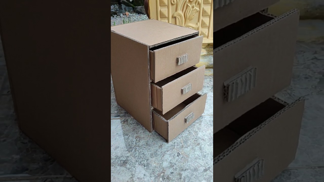 laci serbaguna dari kardus bekas 