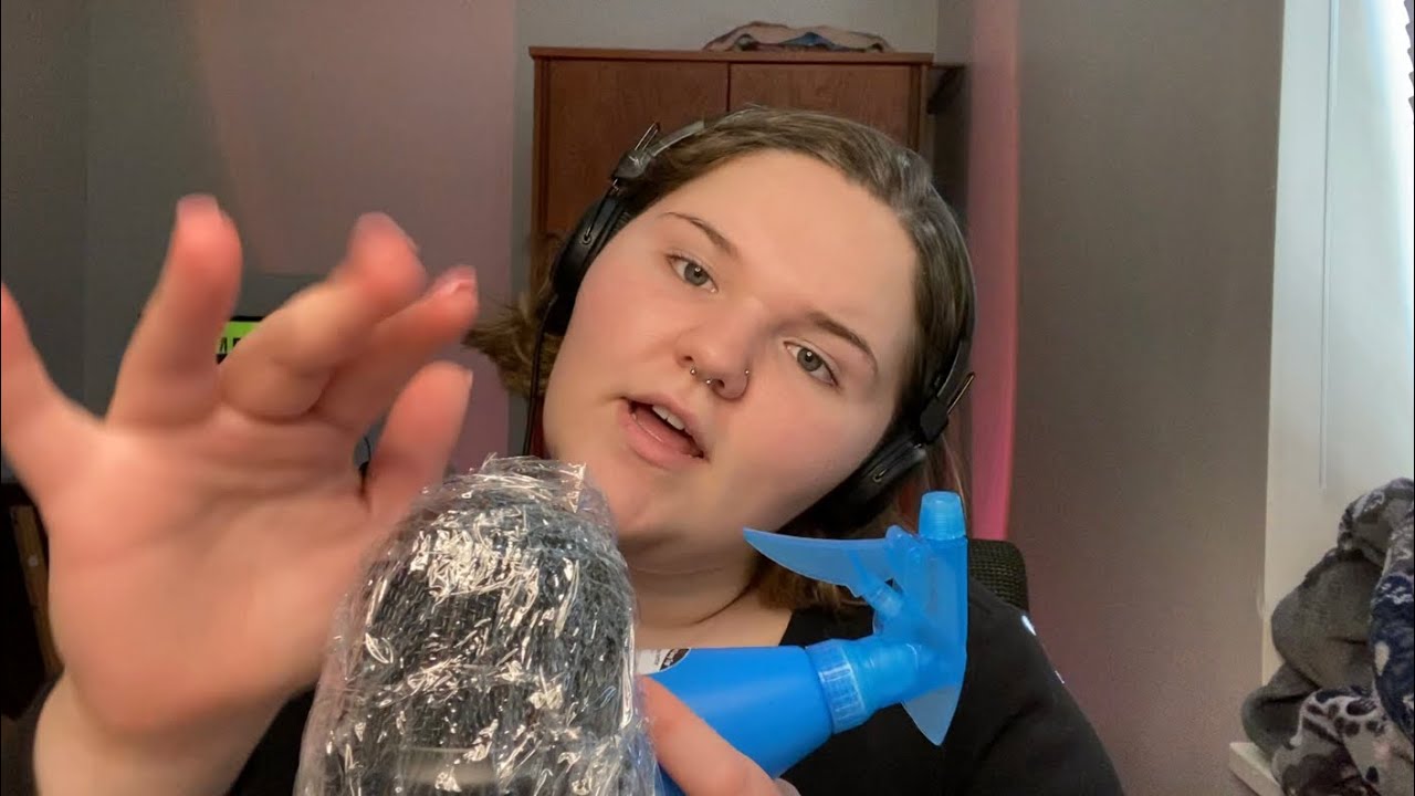 ASMR - Rain Sounds (Water Bottle & Plastic Wrap)