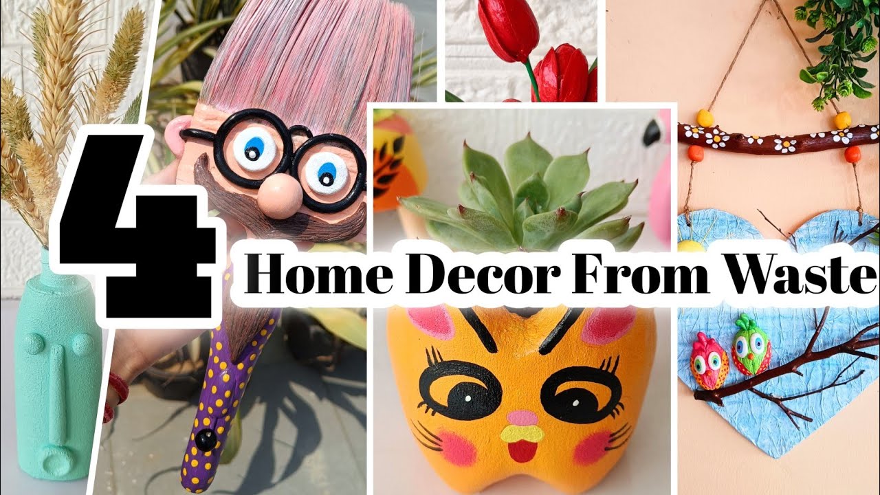 Waste Material Craft ideas|| Home Decor from Waste