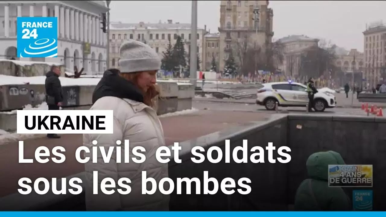 L'Ukraine entre dans sa cinquième année de conflit : les civils et soldats sous les bombes