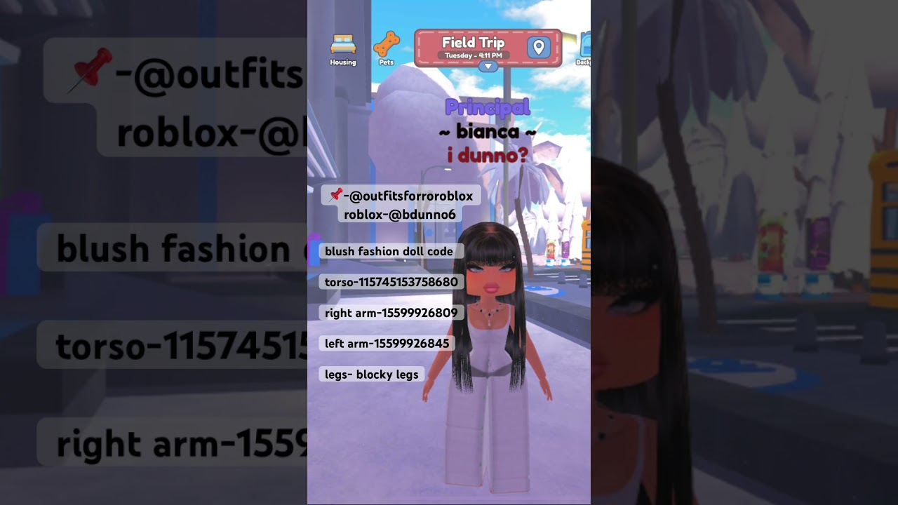 bayside highschool blush fashion doll code #roblox #baysideonline #bayside #robloxcodes #followme