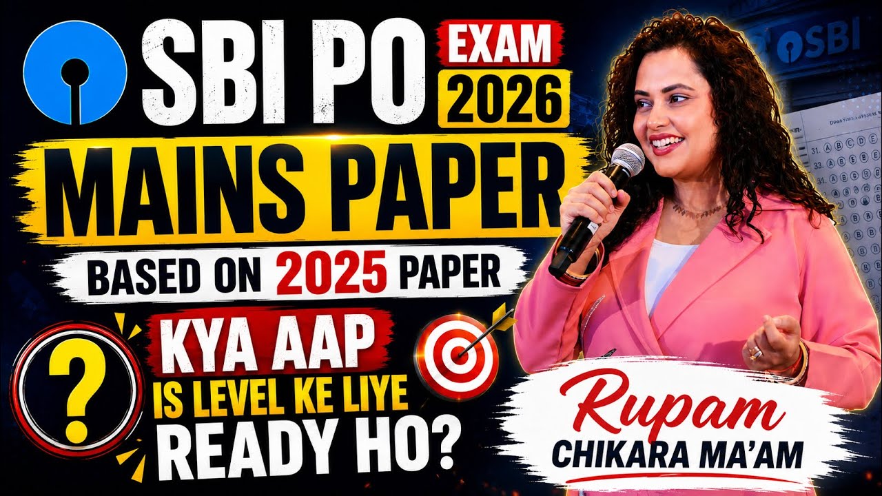 SBI PO 2026 English | SBI PO Mains English Set - 1 | PYQ Based Questions | by Rupam Chikara Ma'am