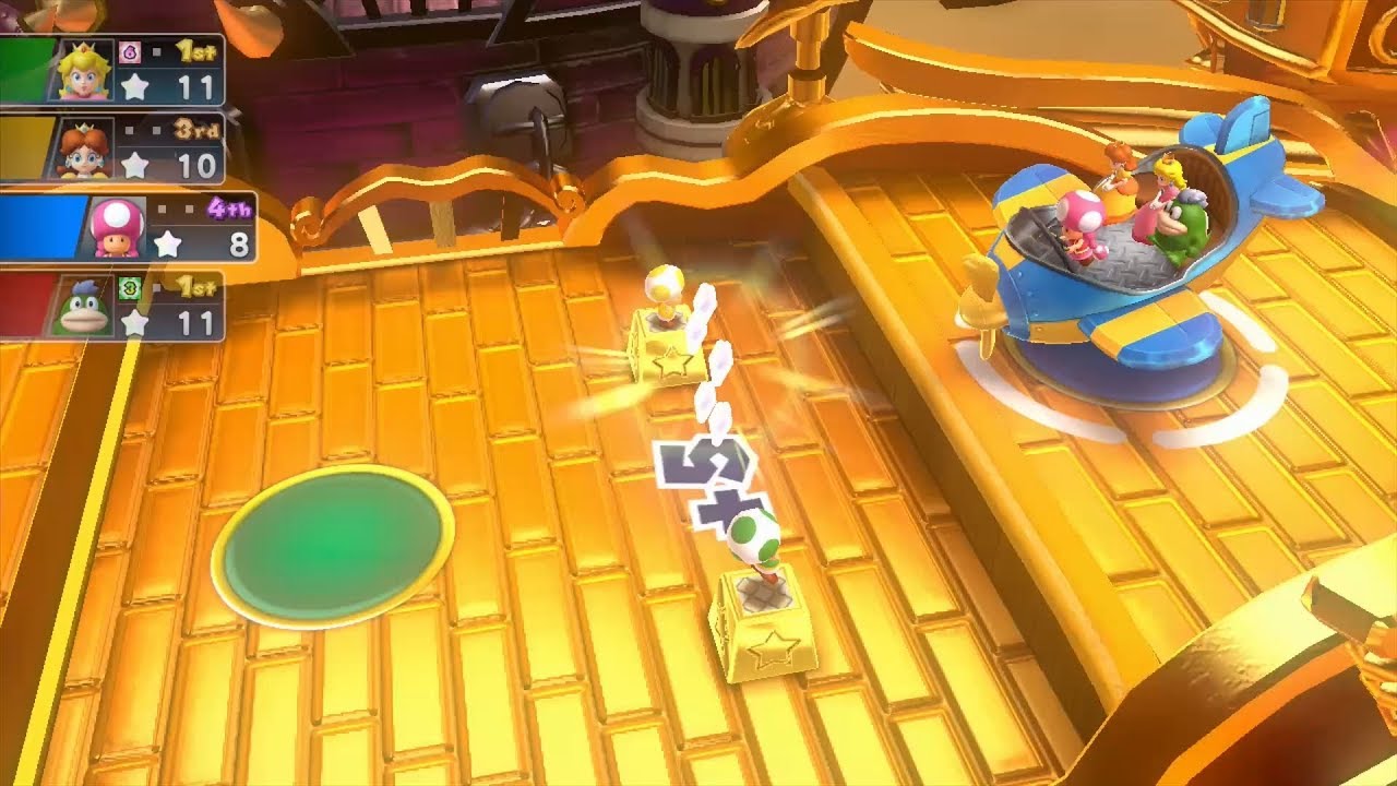 Mario Party 10 Mario Party #112 Toadette vs Spike vs Peach vs Daisy Airship Central Master Difficult