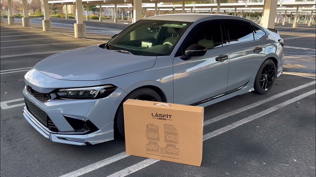 Установка ковриков Lasfit All Weather на мой Honda Civic 2024 года