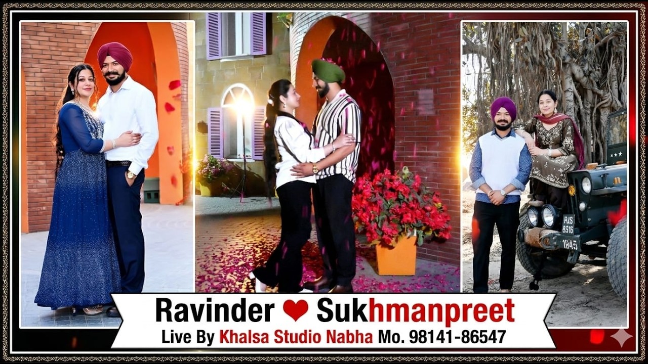 Ravinder Singh Weds Sukhmanpreet Kaur (Live Wedding Ceremony 9-3-26) Khalsa Studio Nabha 98141-86547