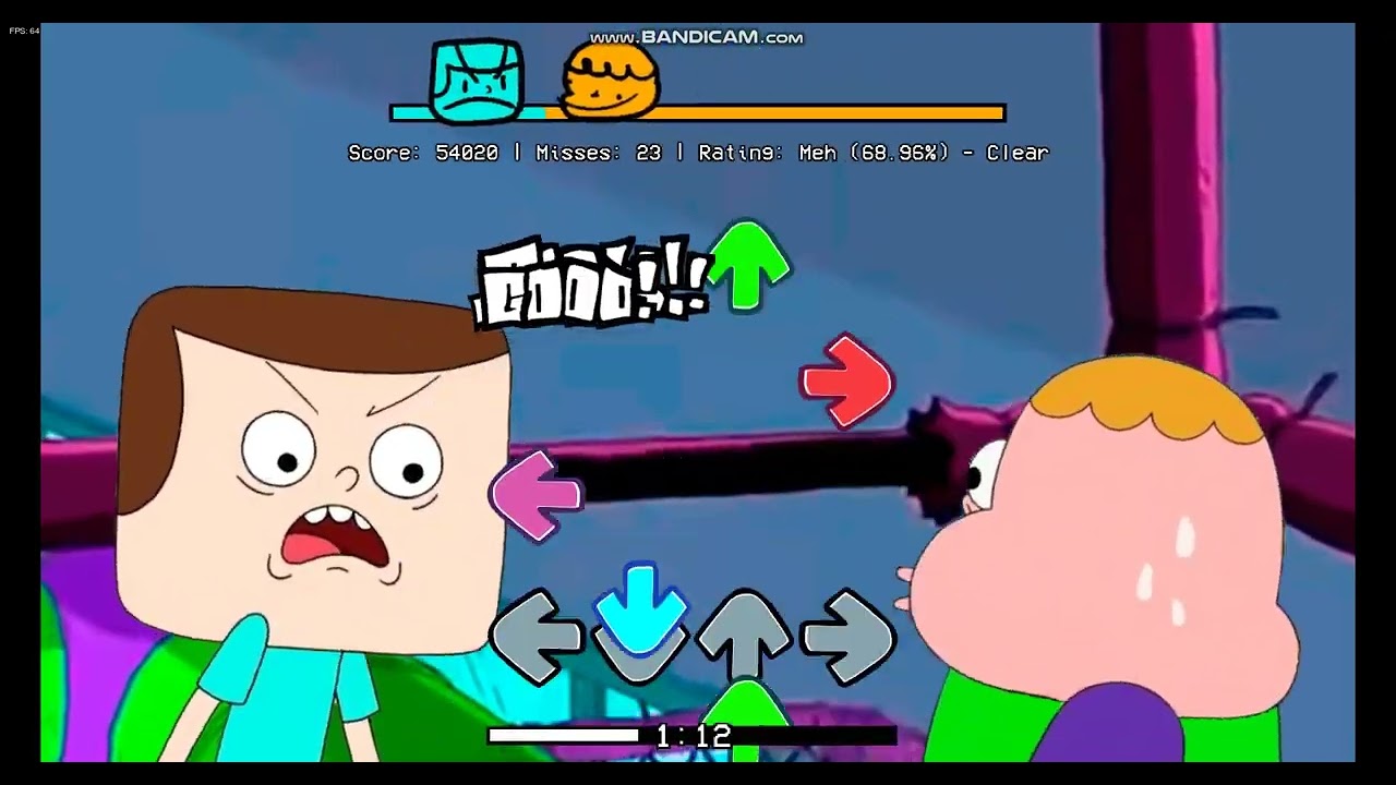 Friday Night Funkin - Jeff Vs Clarence - Fries fight