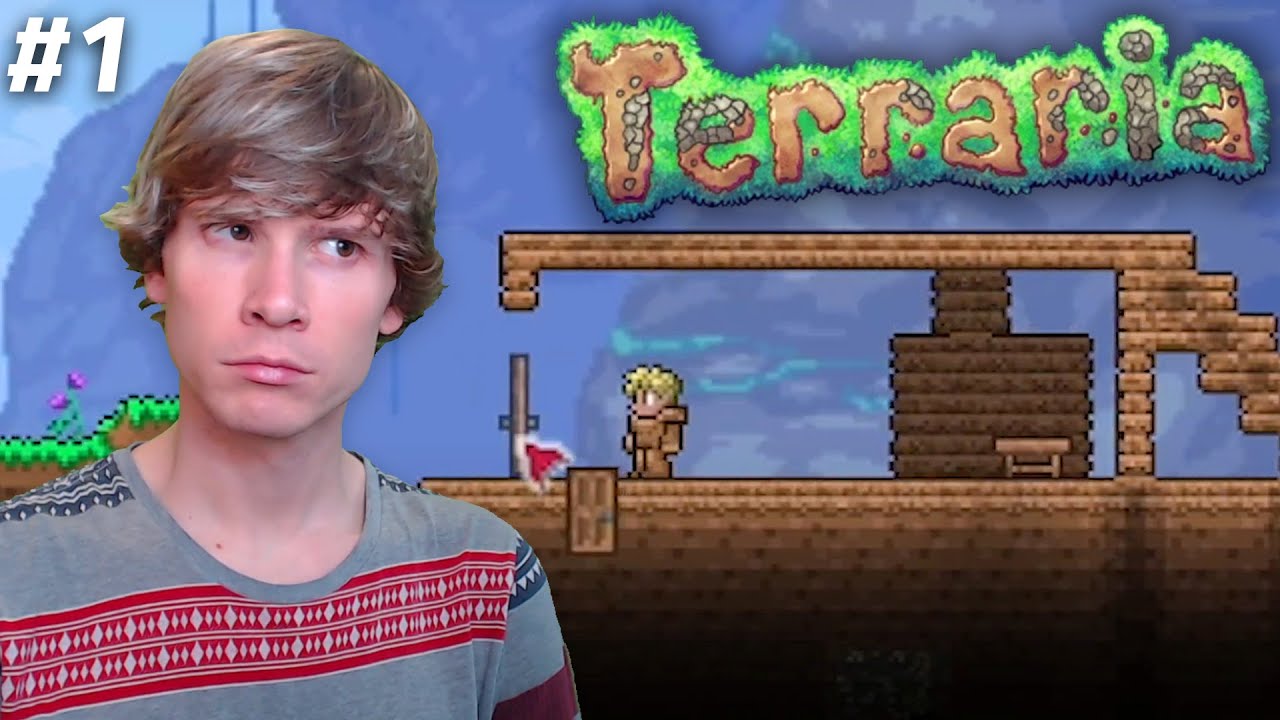 Terraria - Episode 1 - Constructing my Home Base