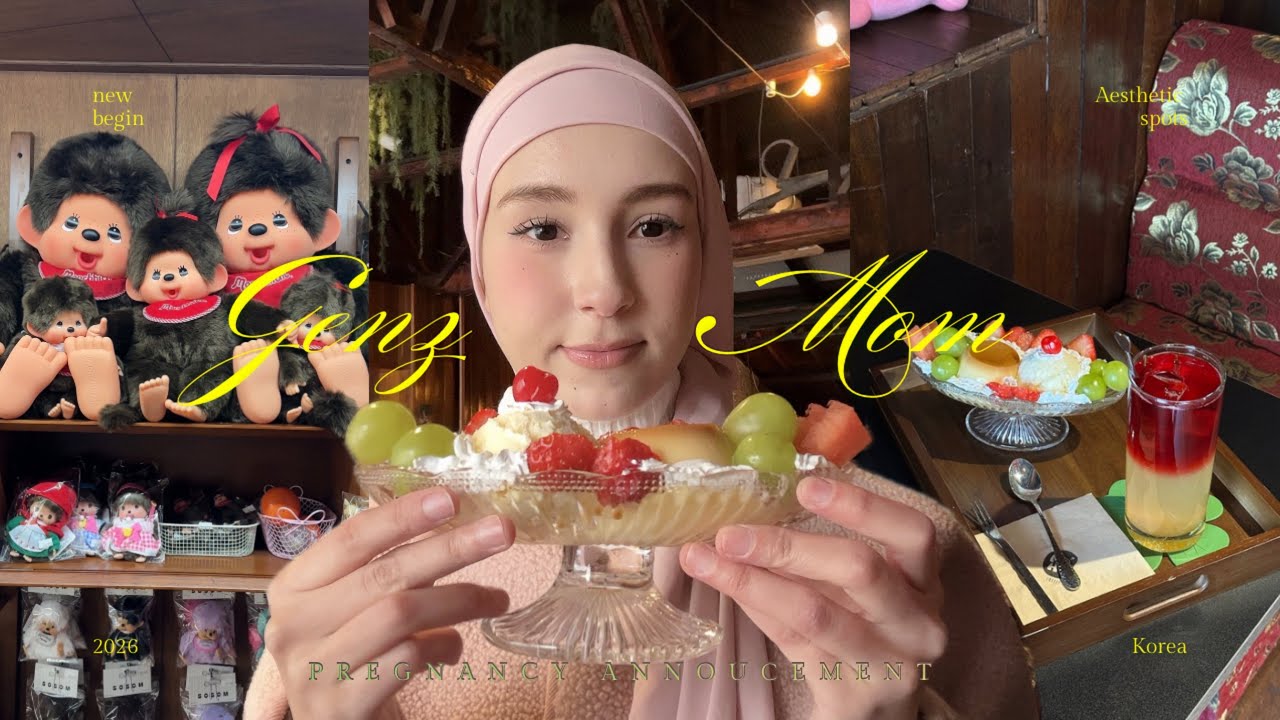 علاش اختفيت؟ 👀 Solo Café Date, Cute Shopping & a Big Secret… 🍼🇰🇷 | أم للمرة الثانية؟ 🩵🎀