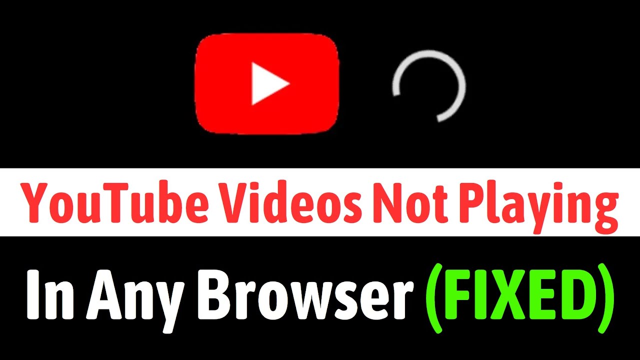 YouTube video not playing in any Browser FIX | Youtube videos loading but not playing | How-To