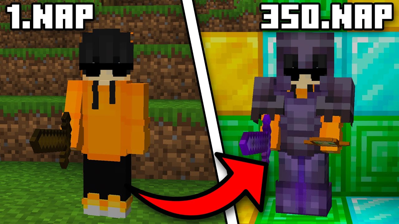 T&uacute;l&eacute;ltem 350 Napot Hardcore Minecraftban!