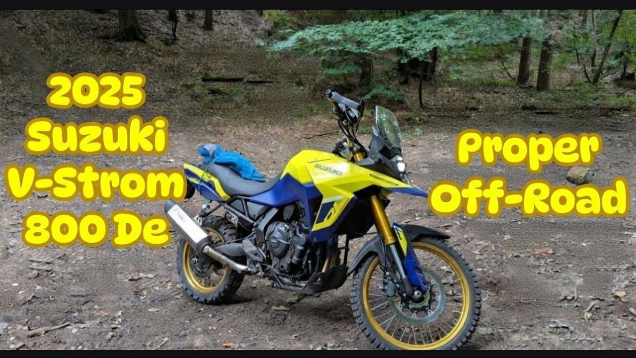 2025 Suzuki V-strom 800de standard suspension off-road testing