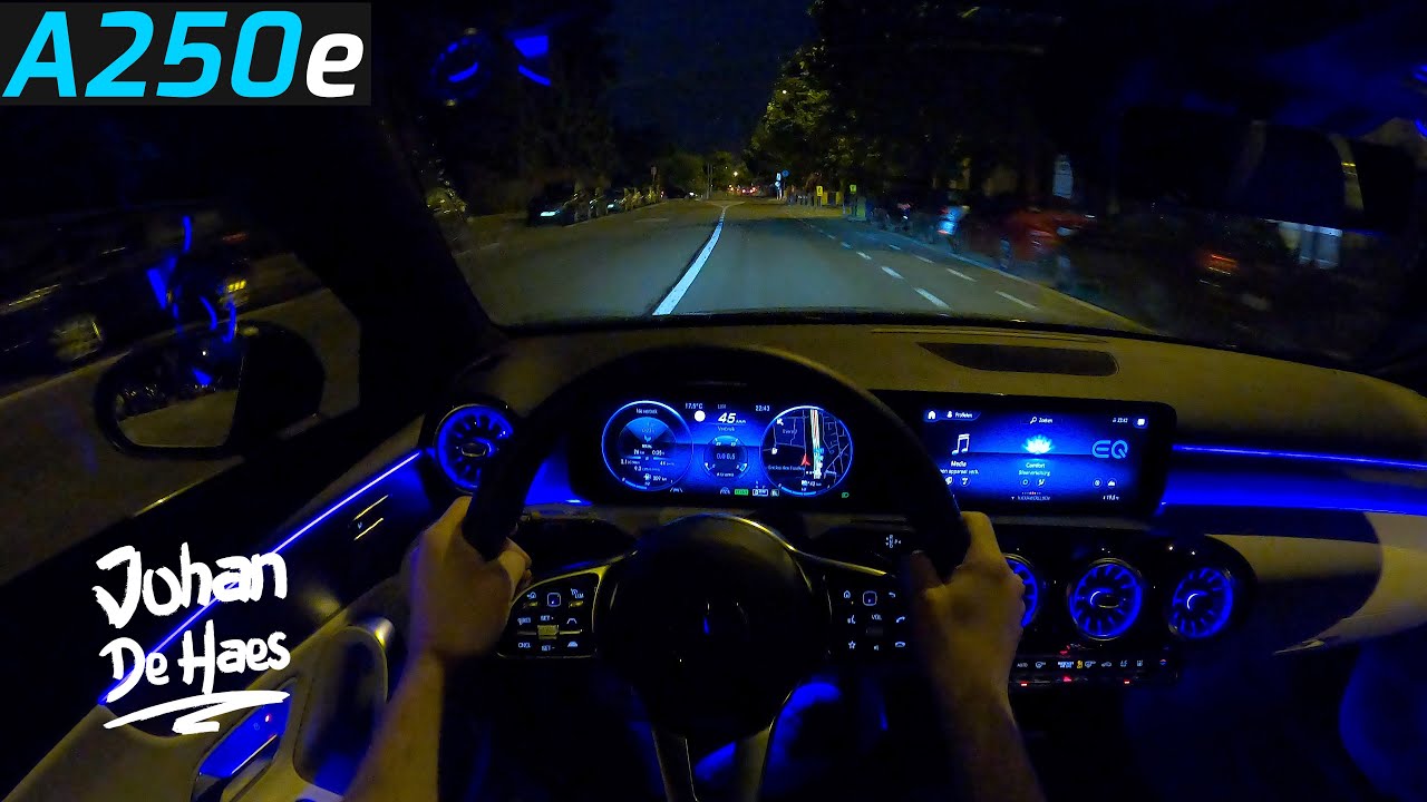 MERCEDES A250e NIGHT DRIVE POV