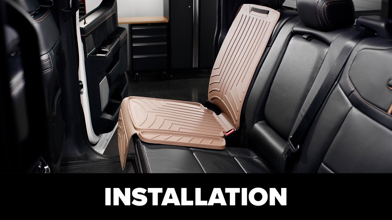 WeatherTech Child Car Seat Protector with Back: Installation