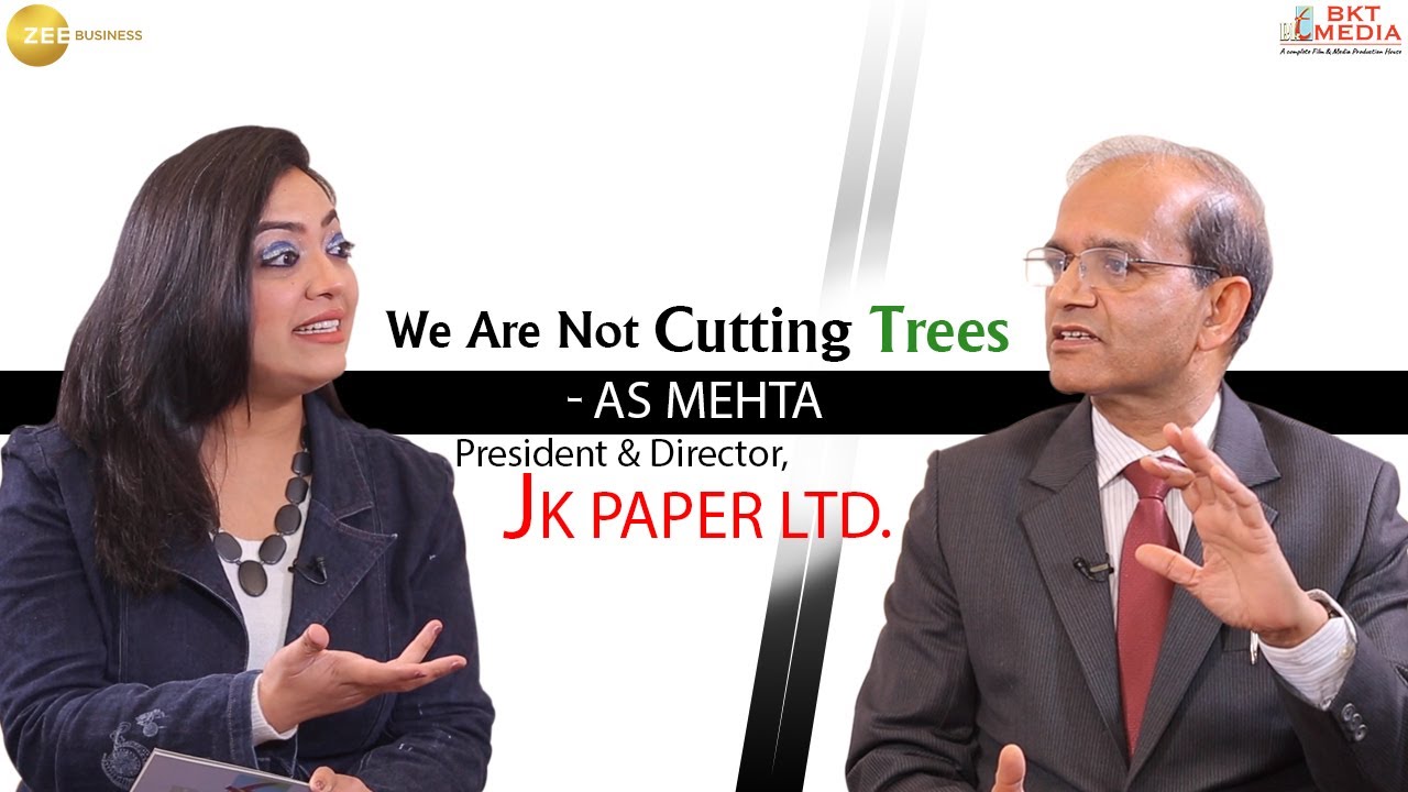 Paper is made by Planting Trees not by Cutting said A S Mehta in talk with Shilpa Bhawana | JK Paper