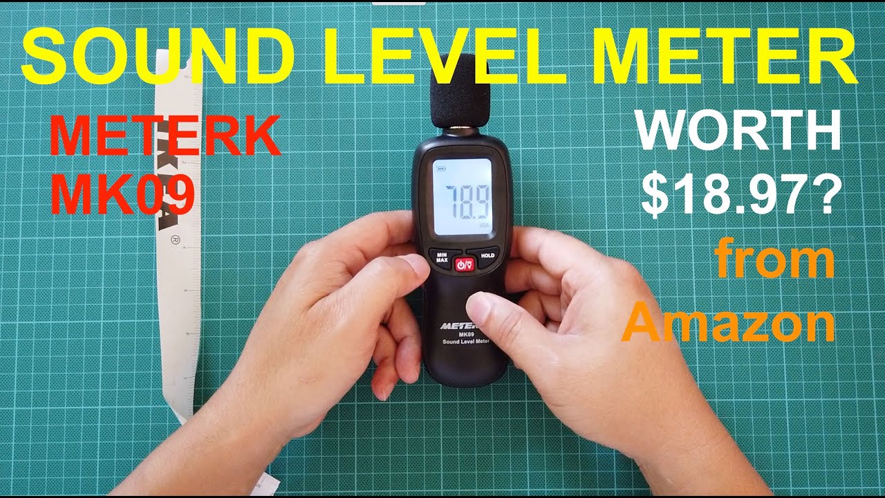 Sound Level Meter - MeterK MK09 - Measures loudness or quiteness